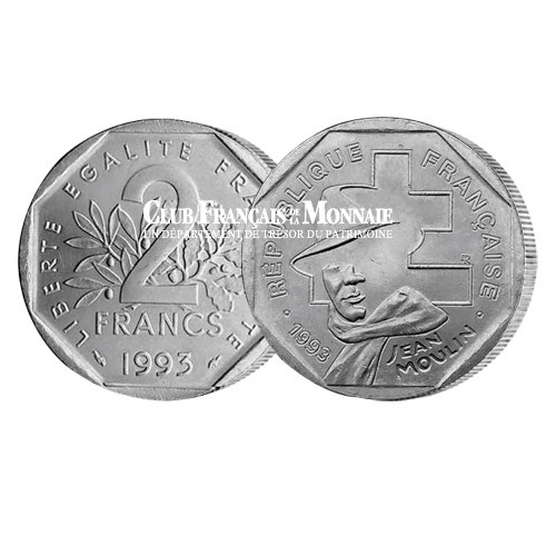 1993 - 2 Francs Jean Moulin
