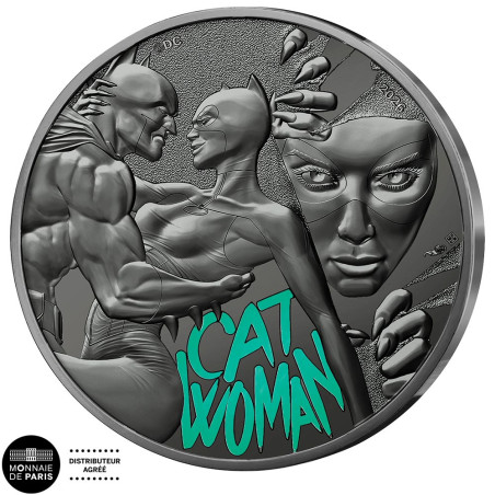 10 Euro Argent France 2026 colorisée et phosphorescente - Catwoman