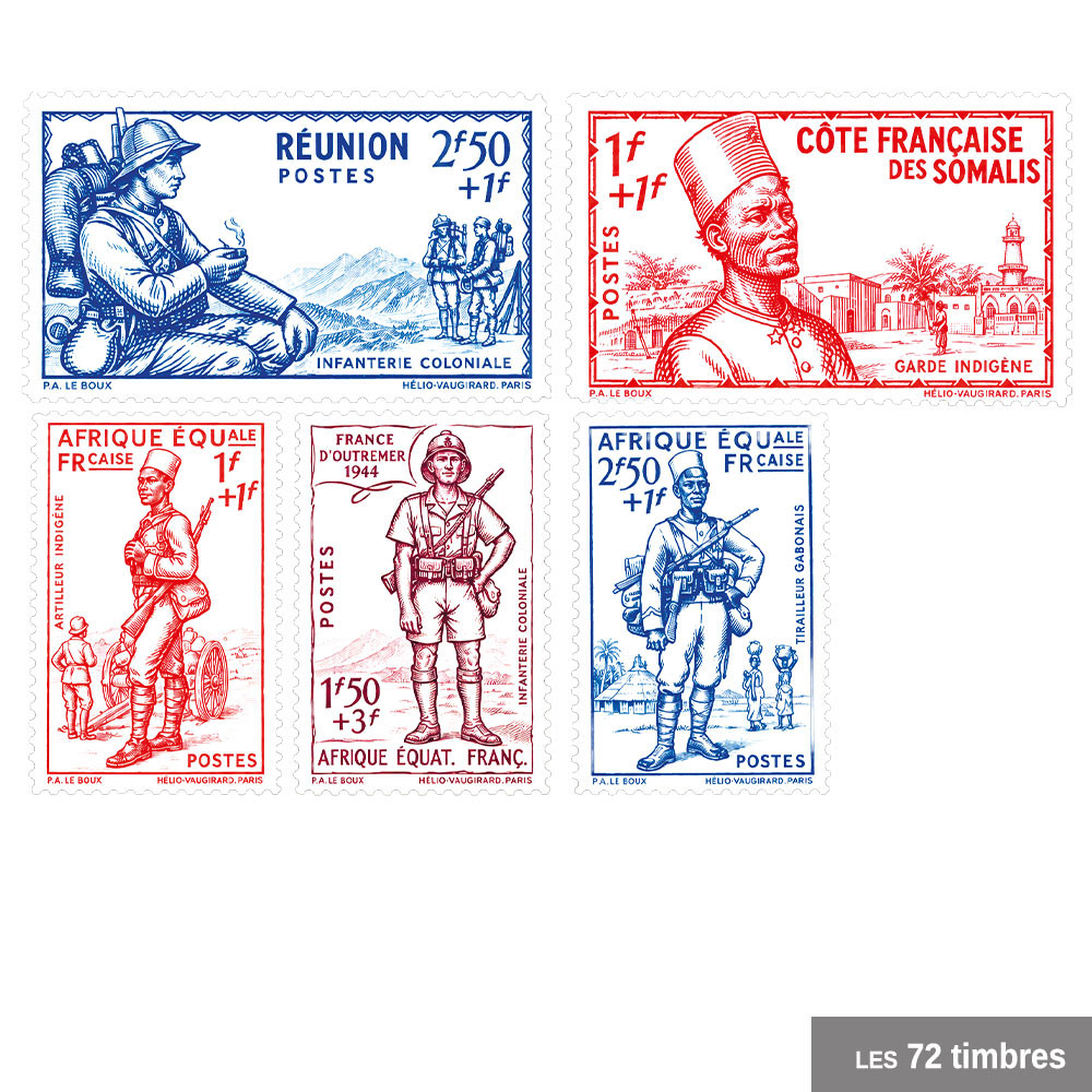 72 timbres défense de l’empire