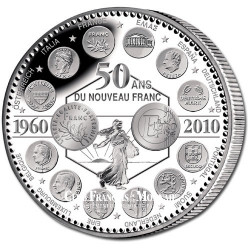 50 ans du Nouveau Franc - Argent