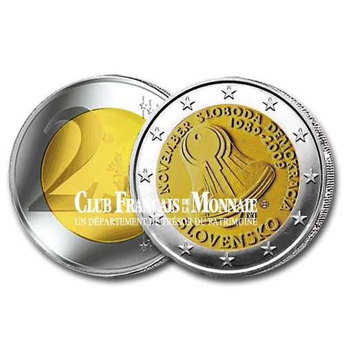 2009 - Slovaquie - 2 Euros - Révolution de Velours
