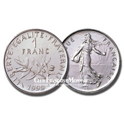 1 Franc Nickel - Semeuse Vème République - France 1999