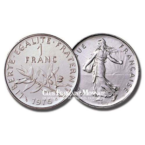 1 Franc Nickel - Semeuse Vème République - France 1977