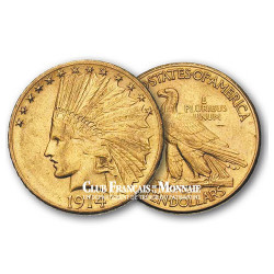 10 Dollars Or - Tête d'indien - USA 1908-1933