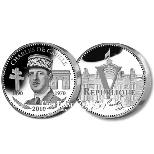 Charles de Gaulle  Charles de Gaulle  2010 l’Année du Souvenir - Argent