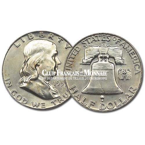 USA - 1/2 Dollar Argent Benjamin Franklin USA - 1/2 Dollar Argent Benjamin Franklin