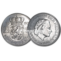 Pays-Bas - 2,5 Gulden Argent Juliana de Néderlande