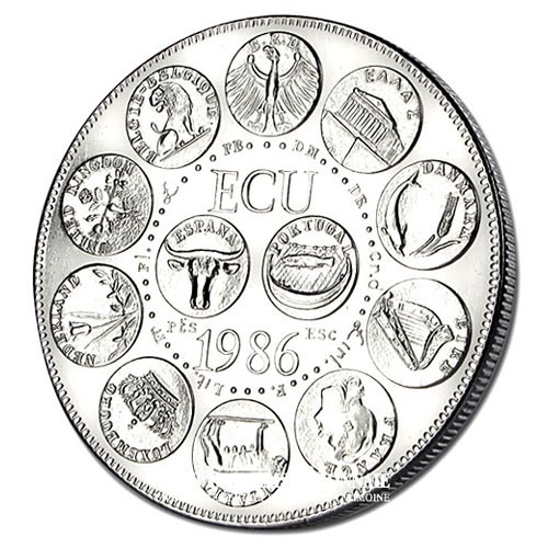 1986- L'Europe "des 12" - Cupronickel Avers 1986- L'Europe "des 12" - Cupronickel Avers