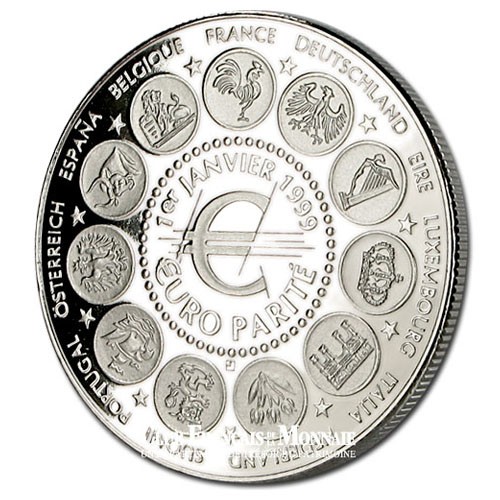 1999- Naissance officielle de l'Euro- Cupronickel - Avers