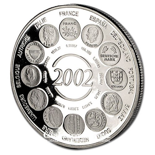 2002- Naissance de l'Euro fiduciaire- Cupronickel - Avers