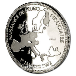 2002- Naissance de l'Euro fiduciaire- Cupronickel - Revers