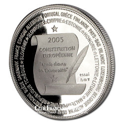 2005 - contitution européenne - Cupronickel - Revers