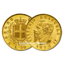 20 Lires Or Italie Victor Emmanuel II (1820-1878)