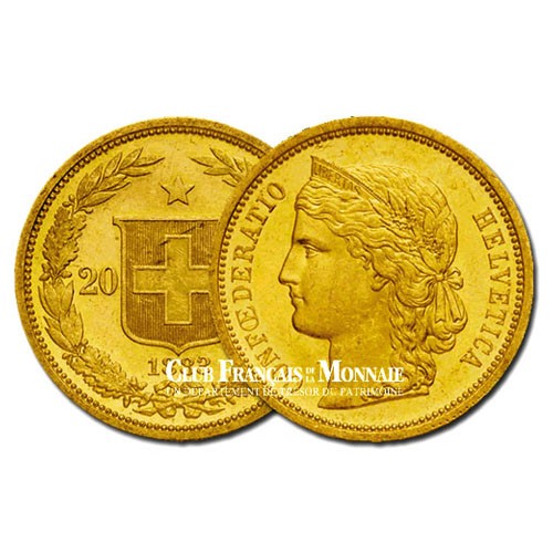 20 Francs Or Suisse Confédération