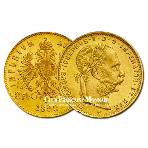 20 Francs / 8 Florins Or Autriche Empereur François-Joseph 1er (1830-1916)