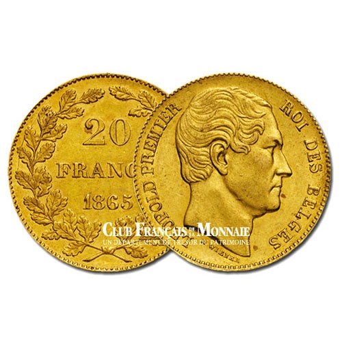 20 Francs Or Léopold 1er Belgique