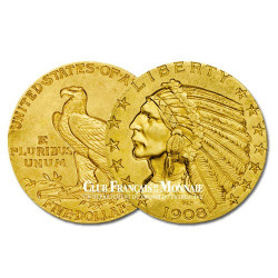 5$ Or USA Tête d’Indien