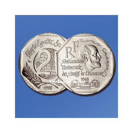 1998 - FRANC Vème REP.- 2 Francs Droits de l'Homme
