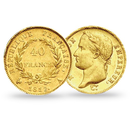 40 Francs Napoléon Empereur Tête Laurée 1809 A