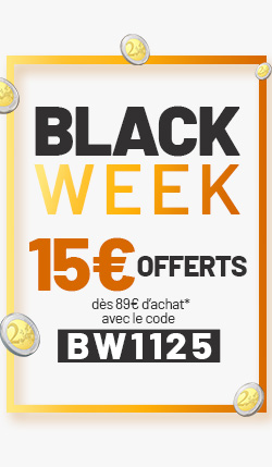 Black Week : 15€ Offerts dès 89€