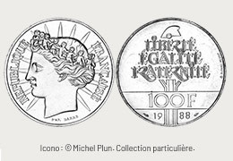 La 100 francs  Fraternité de 1988